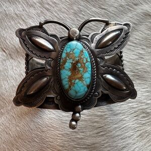 #8 Turquoise and Sterling Silver Cuff